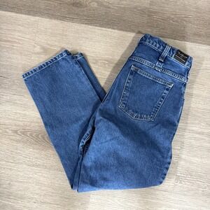 All American Clothing  Co. Blue Stone Washed Straight Leg Denim Jeans USA 34x30